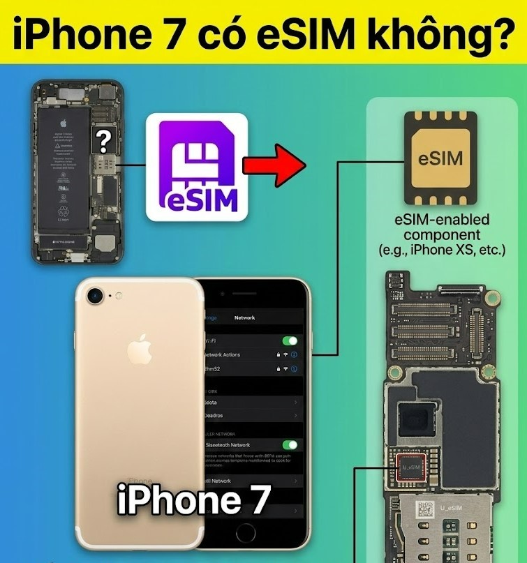 iPhone 7 có eSIM không? Cách kiểm tra xem iPhone có hỗ trợ eSIM đơn giản 4 iphone 7 có esim không